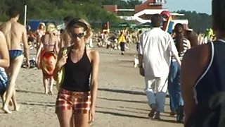 عکس کوس تپل vika نیمه برهنه در ساحل